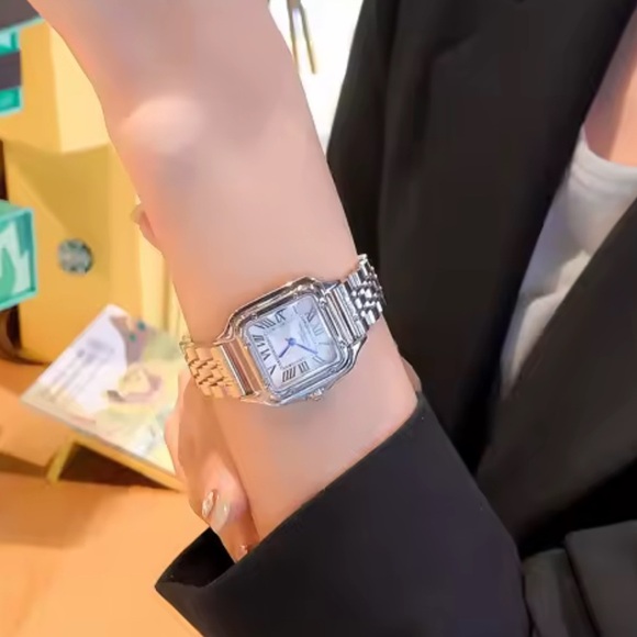 Panthere Classic Rectangle Stainless Steel Watch - Picture 15 of 15